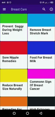 Basic Breast Care android App screenshot 0