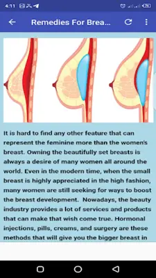 Basic Breast Care android App screenshot 2